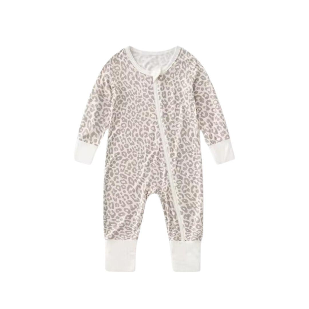 Sleepsuit Apricot Leopard