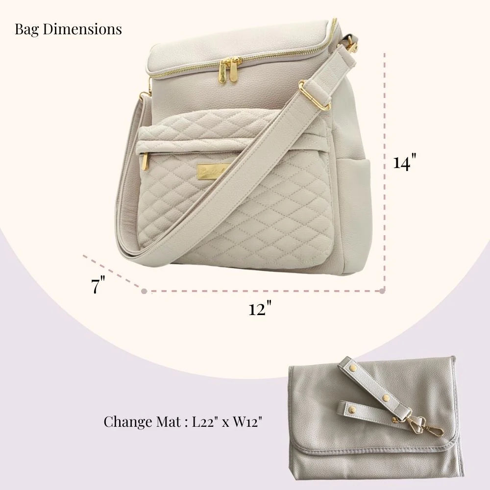 Mabel Diaper Bag Mocha