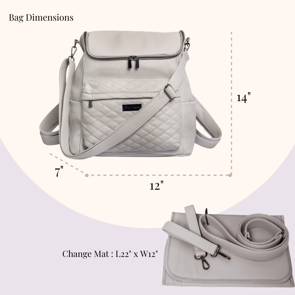 Mabel Diaper Bag Clouds