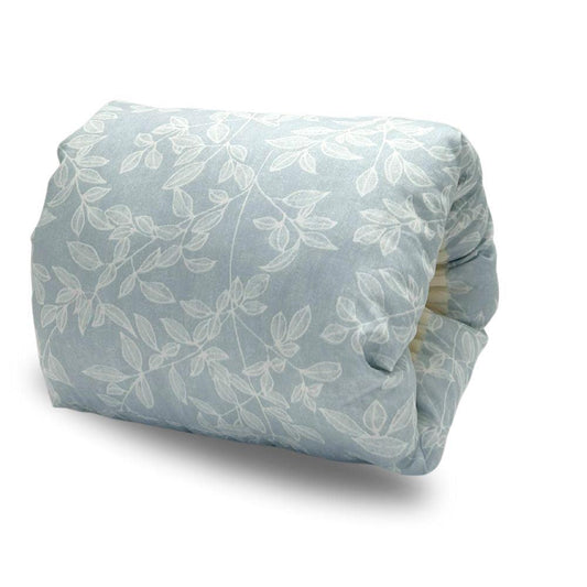 Washable arm nursing pillow offering comfort during breastfeeding and bottle feeding