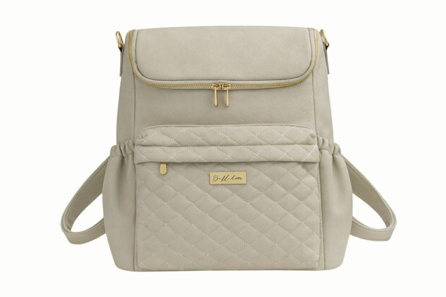 Deluxe Faux Leather Baby Diaper Bag