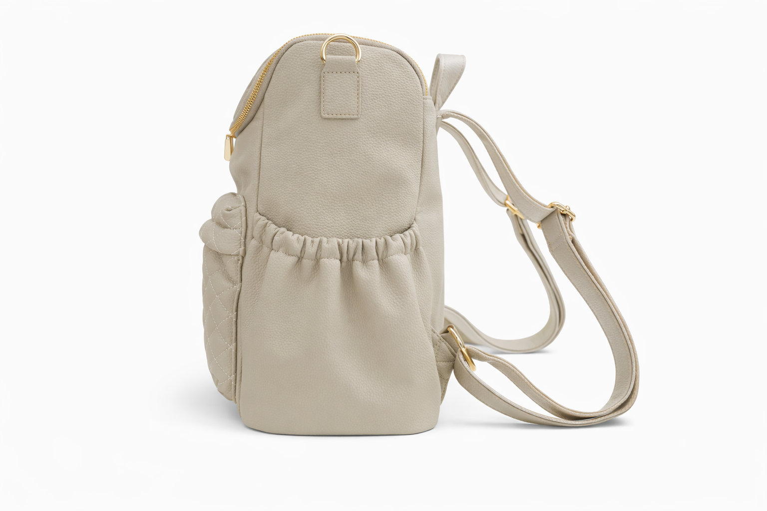 Deluxe Faux Leather Baby Diaper Bag