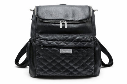 bella tunno leather diaper bag backpack Mabel Diaper Bag Onyx